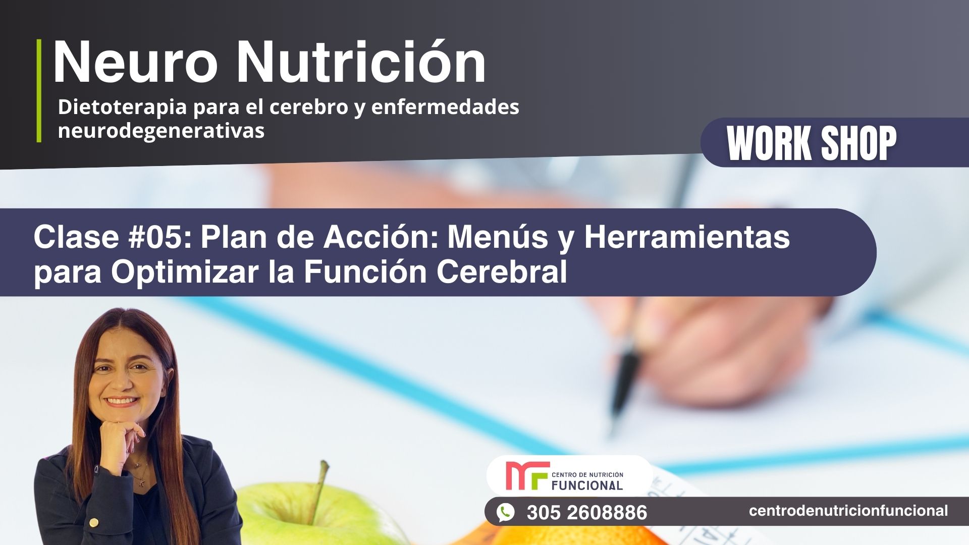 Clase 5: Plan de Acción: Menús y Herramientas para Optimizar la Función  Cerebral